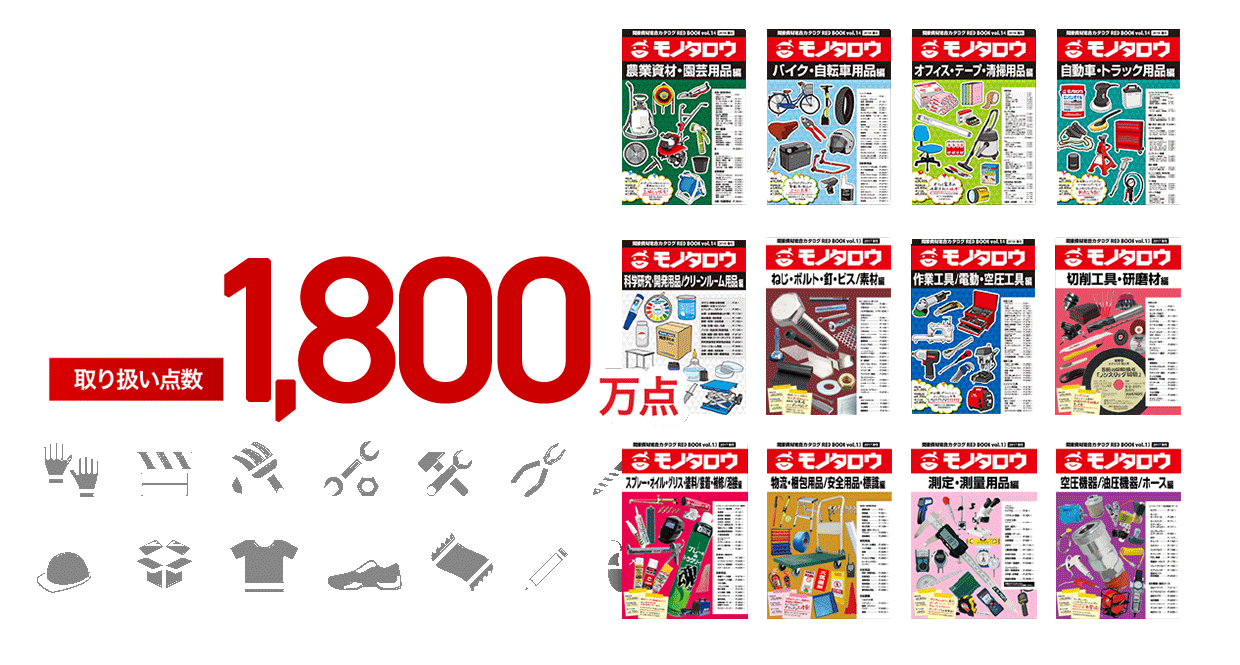 取り扱い点数1,800万点