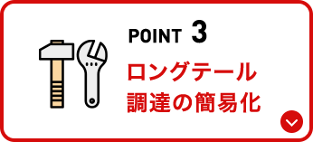 POINT 3 ロングテール調達の簡易化