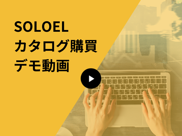 「SOLOEL購買システム」カタログ購買デモ動画
